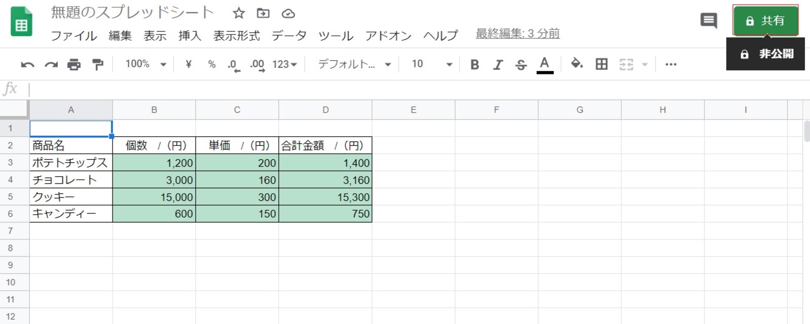 インポートする営業進捗管理データ